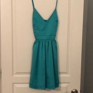 Turquoise Dress - Open Back, CrissCross in Back